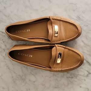 Tan Coach Flats Loafers size 9.5